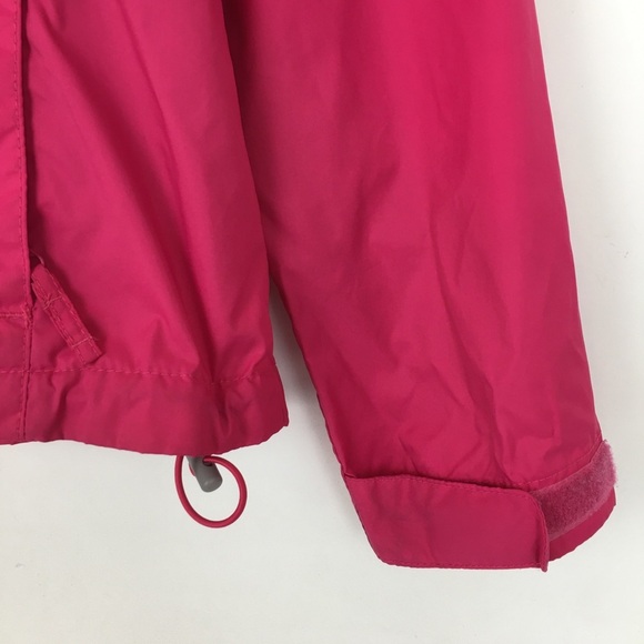 Columbia Women’s Lightweight Jacket Pink Windbreaker Hooded Packable Size L - Picture 4 of 12